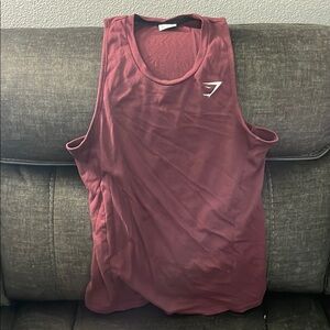 Maroon Sleeveless Gym Tank